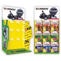Дисплей для размещения товара настольный SONNEN, 65x35x21 см, 9 крючков, металл, 504996 (504996)