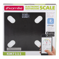 Весы smart напольные электронные 28*28*2,5cm Kamille 7111