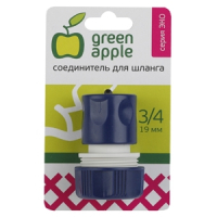 Соединитель (коннектор) для шланга 19 мм (3/4),пластик Green apple eco GAES20-06 (Б0017770)