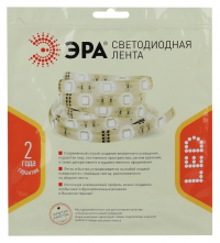Светодиодная лента ЭРА 14,4W/m 120LED/m 2835SMD теплый белый 5M LS2835-14,4-120-24-33-2700К-5m Б0043098