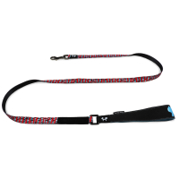 Поводок United Pets для собак Complete me 120 см, 25 мм, красная зебра UPCML2013ZE
