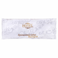 Бритвенный набор КОМПЛЕКТ 200 шт., HOTEL (крем для бритья + станок), саше, флоупак, 2000121/1 (608848)