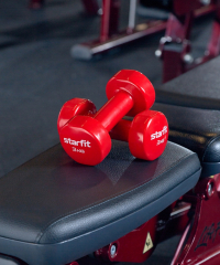 Гантель виниловая DB-101 3 кг, красный Starfit ЦБ-00001450