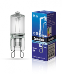 Набор из 10 шт, Галогенная лампа G9 75W Camelion G9 75W CL (5618)
