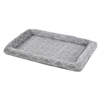 Лежанка MidWest Deluxe Wave Bed для собак и кошек меховая 102х67,5х9 см, серая MID027881 (Т0000061355)