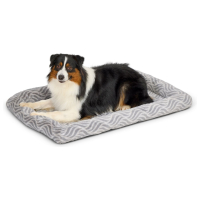 Лежанка MidWest Deluxe Wave Bed для собак и кошек меховая 102х67,5х9 см, серая MID027881 (Т0000061355)