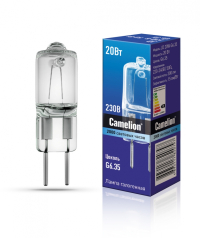 Набор из 5 шт, Галогенная лампа G6.35 20W JD Camelion JD 20W G6.35 (6720)