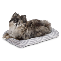 Лежанка MidWest Deluxe Wave Bed для собак и кошек меховая 41х30х6,5 см, серая MID027836 (Т0000061350)
