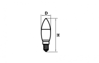 Светодиодная лампа E14 7W 4000K (белый) G45 LED Lightstar 940804