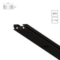 1м. Магнитный ультратонкий шинопровод Arte Lamp Rapid-Accessories A613106