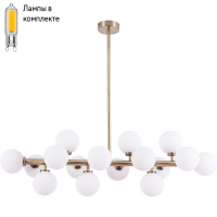 Люстра на штанге с лампочками Arte lamp A3988SP-16AB+Lamps