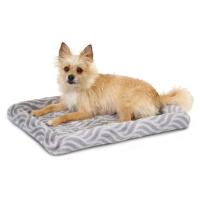 Лежанка MidWest Deluxe Wave Bed для собак и кошек меховая 56х44,5х6,5 см, серая MID027850 (Т0000061352)