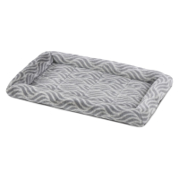 Лежанка MidWest Deluxe Wave Bed для собак и кошек меховая 70,5х53х7,5 см, серая MID027867 (Т0000061353)