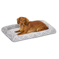 Лежанка MidWest Deluxe Wave Bed для собак и кошек меховая 70,5х53х7,5 см, серая MID027867 (Т0000061353)