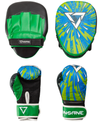 Набор для бокса DODGER, синий/зеленый, 23x17 см, 4 oz Insane ЦБ-00002878