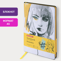 Блокнот А5 (143x210 мм), BRAUBERG VISTA "Fashion Style", под кожу, гибкий, 80 л., 112067 (112067)