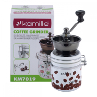 Кофемолка Ø7*17см ручная (механическая) Kamille 7019