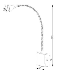 18293/03/30 Светодиодное бра на гибкой ножке Lucide Buddy