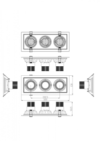 Встраиваемый карданный светильник Эра SKD-13-36-40K-W09 (Б0049759)