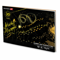 Альбом для графики и маркеров, "БРИСТОЛЬ" 200 г/м2, 190х270 мм, 30 листов, склейка, BRAUBERG ART, 115097