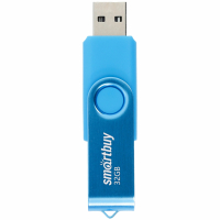 Флеш-диск 32 GB SMARTBUY Twist USB 2.0, синий, SB032GB2TWB (513908)