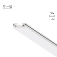 2м. Магнитный ультратонкий шинопровод Arte Lamp Rapid-Accessories A613233