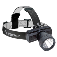 Фонарь налобный аккумуляторный КОСМОС 3 Вт LED, Li-ion, заряд от USB, KocAcHead3W (238271)