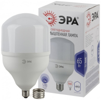 Лампа светодиодная ЭРА E40 65W 6500K матовая LED POWER T160-65W-6500-E27/E40 Б0027924