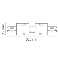 Трехфазный гибкий соединитель для шинопровода Barra Lightstar 504159