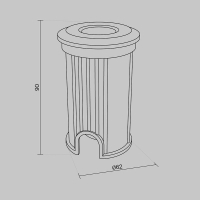 Ландшафтный светодиодный светильник Maytoni Flash O044DL-L1S3K3