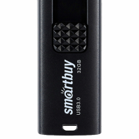Флеш-диск 32 GB SMARTBUY Fashion USB 3.0, черный, SB032GB3FSK (513914)