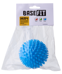 Мяч массажный GB-601 8 см, синий BASEFIT (ЦБ-00001492)