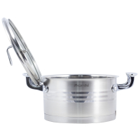 Кастрюля 22*12см, 4,4L из нержавеющей стали с крышкой Kamille 5856