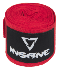 Бинт боксерский CRUSHER, хлопок, красный, 4,5 м Insane ЦБ-00003679
