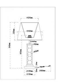 Настольная лампа в комплекте с лампочкой Arte lamp A4062LT-1PB+Lamps