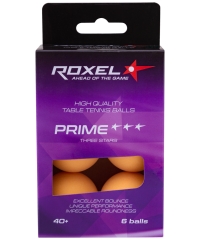 Мяч для настольного тенниса 3* Prime, оранжевый, 6 шт. 4680459063779