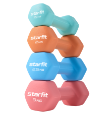 Гантель неопреновая DB-201 3 кг, коралловый Starfit ЦБ-00001429