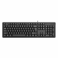 Клавиатура проводная A4TECH KK-3, USB, 104 кнопки, черная, 1530244 (513917)