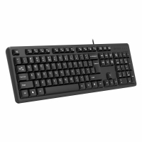 Клавиатура проводная A4TECH KK-3, USB, 104 кнопки, черная, 1530244 (513917)