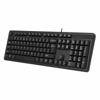 Клавиатура проводная A4TECH KK-3, USB, 104 кнопки, черная, 1530244 (513917)