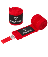 Бинт боксерский COBRA, хлопок/нейлон, красный, 4,5 м Insane (ЦБ-00000286)