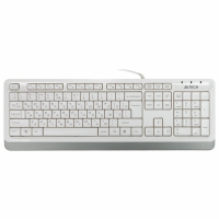 Клавиатура проводная A4TECH Fstyler FK10, USB, 104 кнопки, белая, 1147536 (513919)