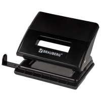 Дырокол BRAUBERG "Black Jack", до 20 листов, черный, 227796 (227796)