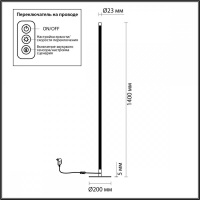 Торшер Odeon Fillini 4335/32FL