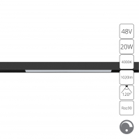 Трековый светильник 20W 4000К для магнитного шинопровода Arte Lamp Linea A4683PL-1BK