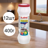 12шт. Чистящее средство 400 г, Laima Professional, Лимон, порошок