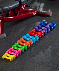 Гантель виниловая STARFIT DB-101 4 кг, фиолетовый. Starfit (ЦБ-00001451)