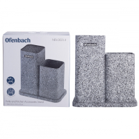 Подставка для ножей и кухонных принадлежностей двойная 21,5*13,2*23см OFENBACH 100214