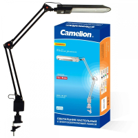 KD-017C C02 черный Настольный светильник на струбцине Camelion 3281