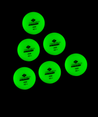 Мяч для настольного тенниса Glow in the dark, 6 шт. 4000885085075